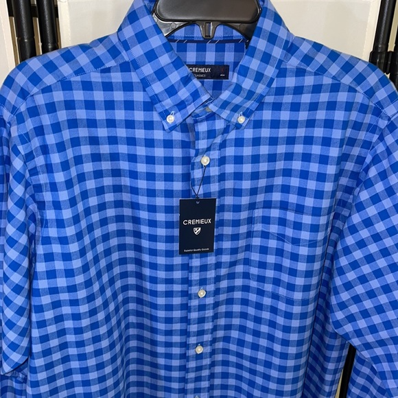 CRÉMIEUX Classics Cotton Long Sleeve Button Down Shirt Size Large NWT - Picture 3 of 16